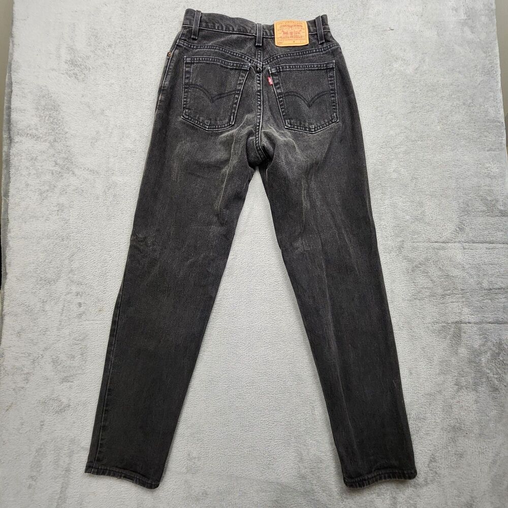 Levis Womens 10 MIS L Black 550 Jeans 100% Cotton Made in USA Relaxed Fit - Picture 7 of 13